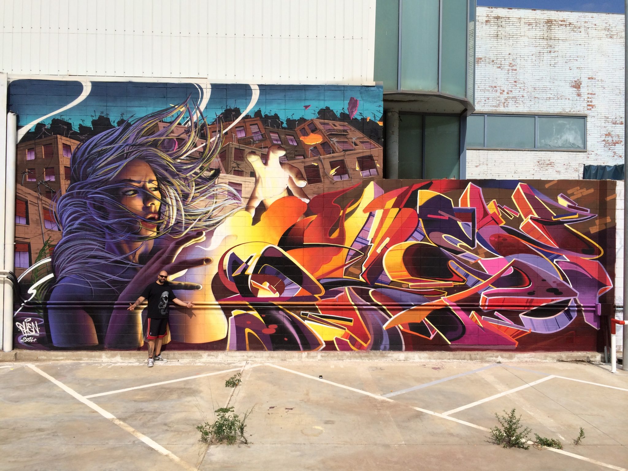 Граффити Барселона уличные художники